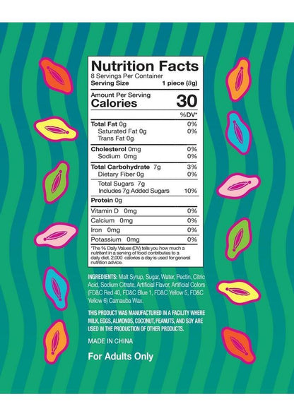 Candyprints Gummy Cunt Candy Sweet and Sour Gummies 2.2oz