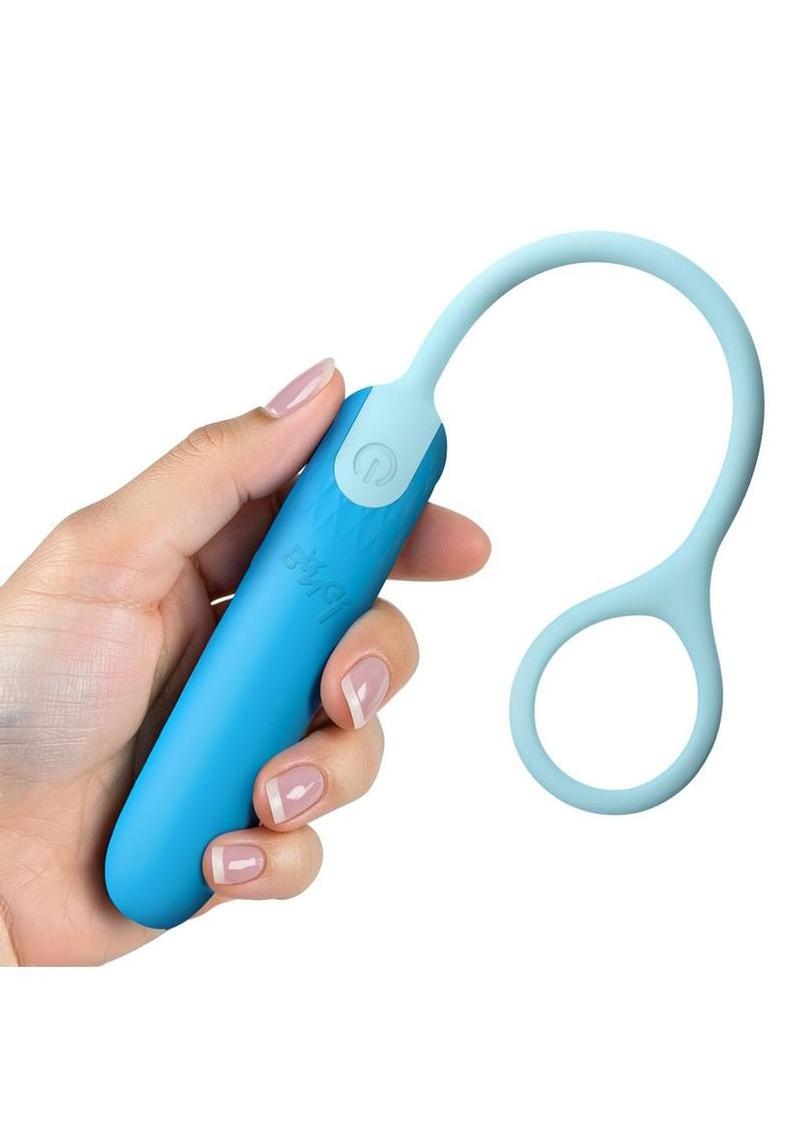 Bang! Silicone Rechargeable Bullet Vibrator with Retrieval Cord