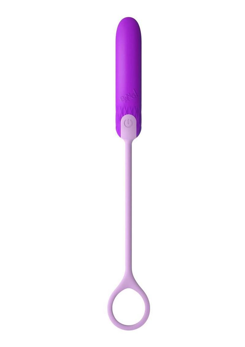 Bang! Silicone Rechargeable Bullet Vibrator with Retrieval Cord