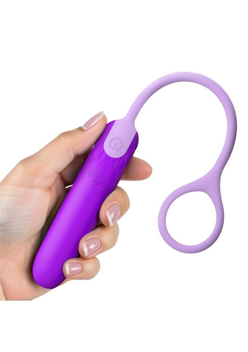 Bang! Silicone Rechargeable Bullet Vibrator with Retrieval Cord