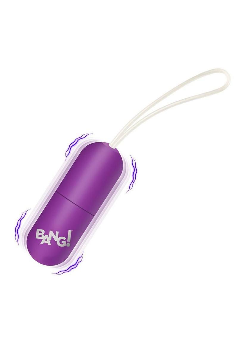Bang Vibrating Rechargeable Egg with Remote - Purple