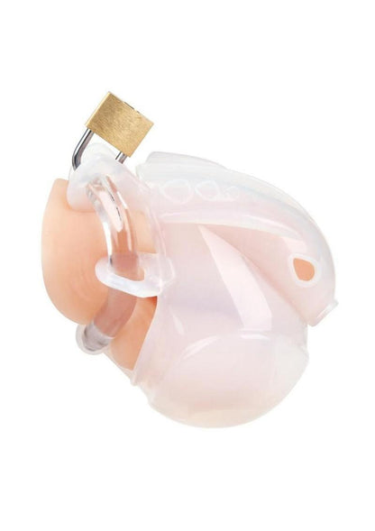 Blueline Full Restraint Silicone Cock and Balls Chastity Device 100% Coverage