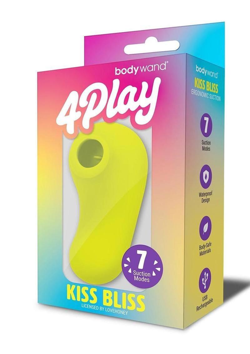 Bodywand 4play Petite Bliss Rechargeable Clitoral Stimulator - Yellow