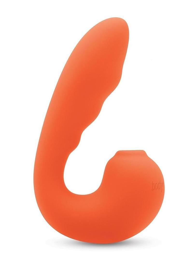 Bodywand 4play Suck and Buzz Rechargeable Clitoral Stimulator - Orange