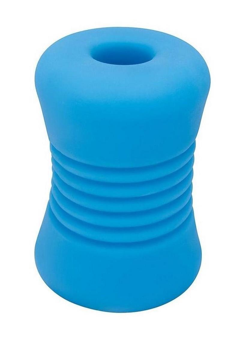 Bodywand 4Play Wavy Grip Nubby Textured Stroker - Blue