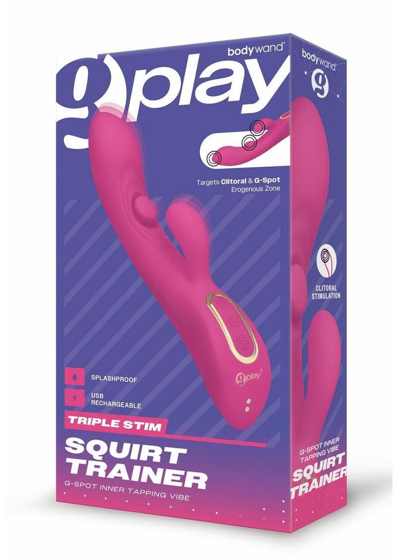 Bodywand G-Play Inner Tapping Rechargeable Silicone Vibrator - Pink