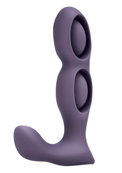 Bodywand Triple Play Tri-Pulse P-Spot Vibe Rechargeable Silicone Dual-Stim Prostate Vibrator - Purple