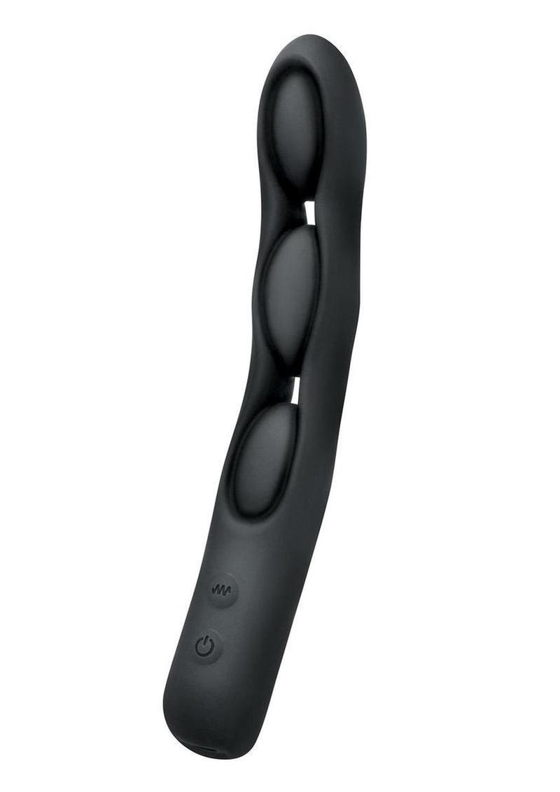 Bodywand Triple Play Tri-Vibe Flexible Beaded Rechargeable Silicone Vibrator