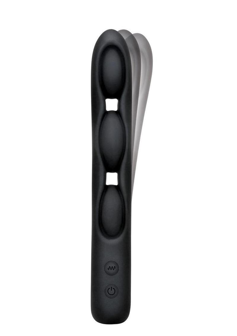 Bodywand Triple Play Tri-Vibe Flexible Beaded Rechargeable Silicone Vibrator