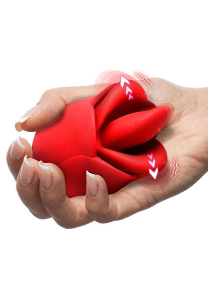 Bloomgasm Petal Kiss Rechargeable Silicone Kissing and Licking Vibrator