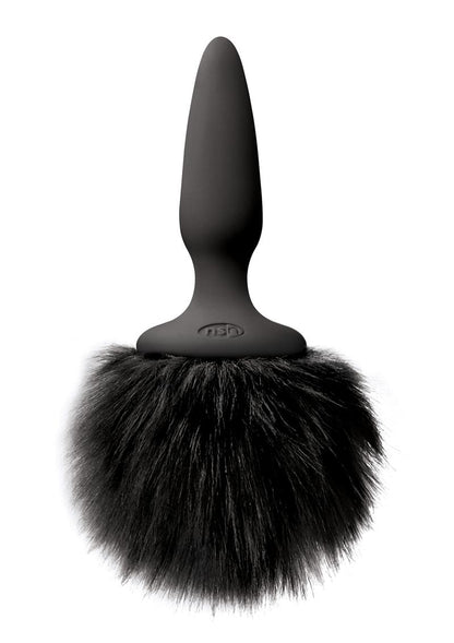 Bunny Tails Mini Silicone Butt Plug - Pink Fur