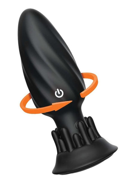 Butts Up Rotating Spiral Rechargeable Silicone Plug