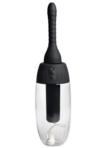 Cleanstream XL Spinning Automatic Enema Bulb - Black/Clear