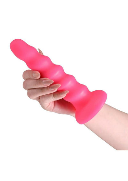 Colours Twist Silicone Dildo with Suction Cup