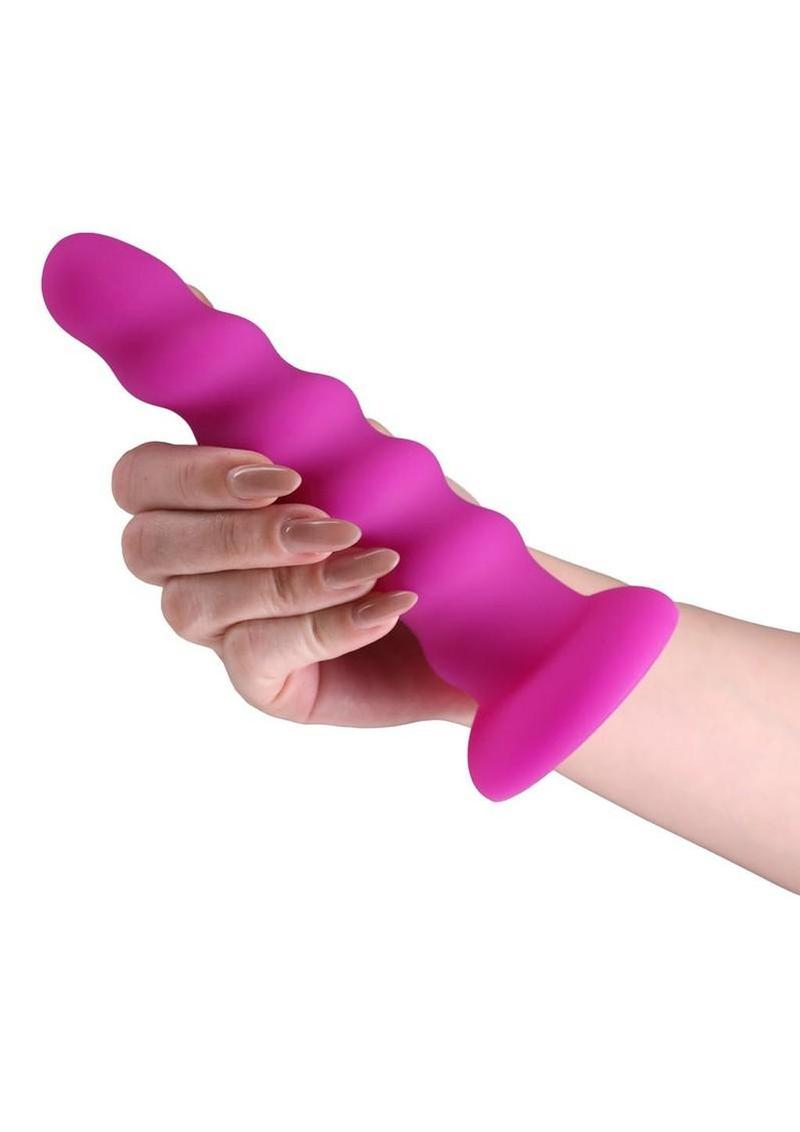 Colours Twist Silicone Dildo with Suction Cup