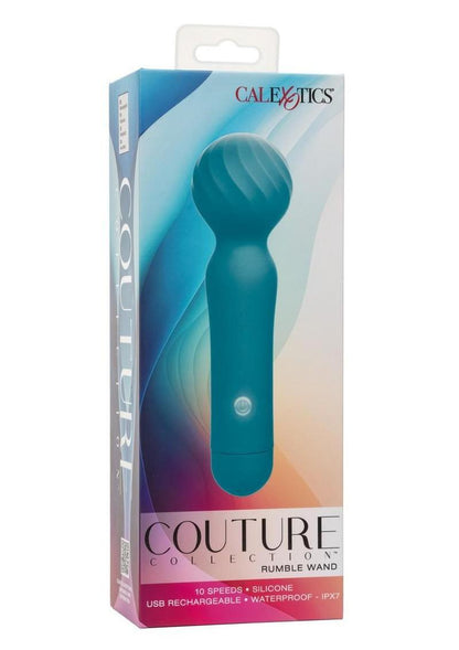 Couture Collection Rumble Rechargeable Silicone Wand - Blue