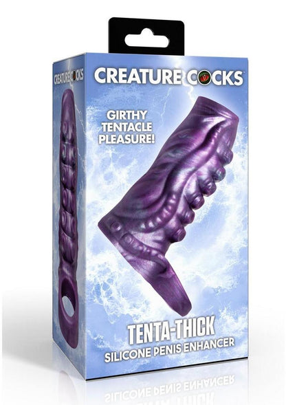 Creature Cock Tenta-Thick Silicone Penis Enhancer - Purple