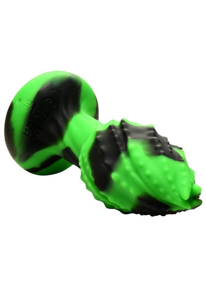 Creature Cocks Eye Of The Spawn Rechargeable Silicone Vibrating and Squirming Butt Plug with Remote