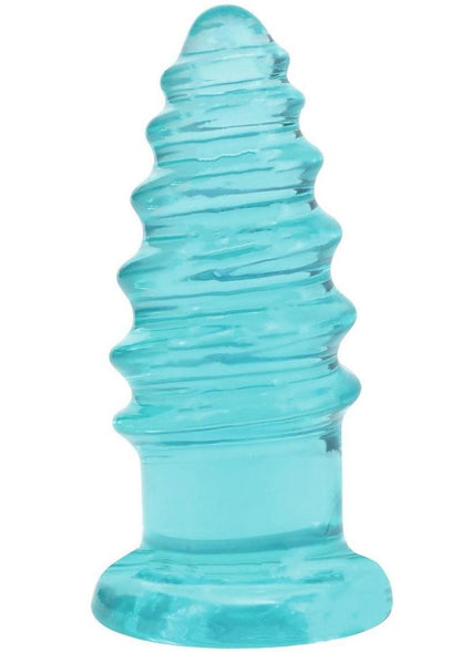 Crystal Jellies Anal Twist - Teal - 7in
