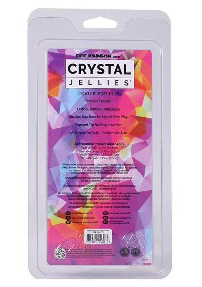 Crystal Jellies Novice 4 Inch Anal Plug with Suction Cup