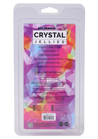 Crystal Jellies Novice 4 Inch Anal Plug with Suction Cup