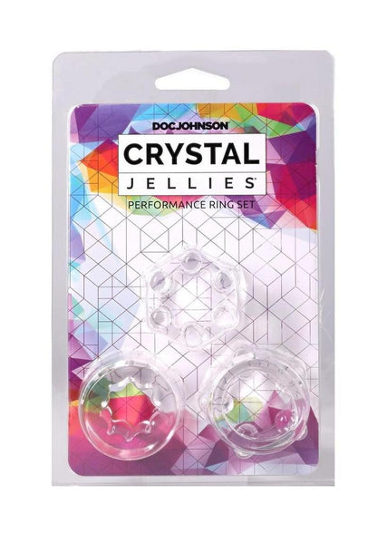 Crystal Jellies Performance Ring - Clear - 3 Piece/Set