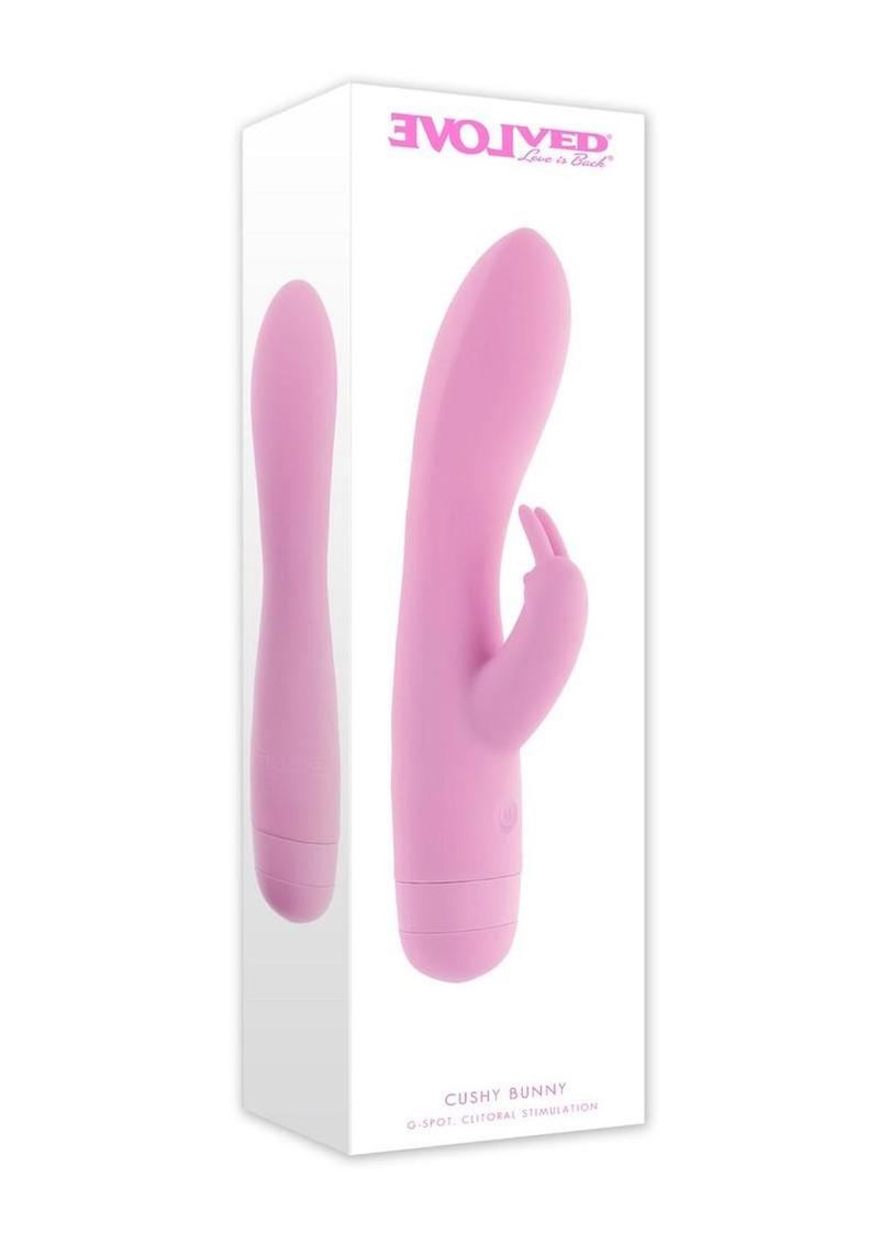 Cushy Bunny Rechargeable Silicone Rabbit Vibrator - Pink