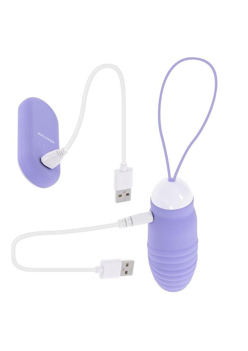 Evolved Energetic Egg Rechargeable Silicone Thrusting Egg with Remote