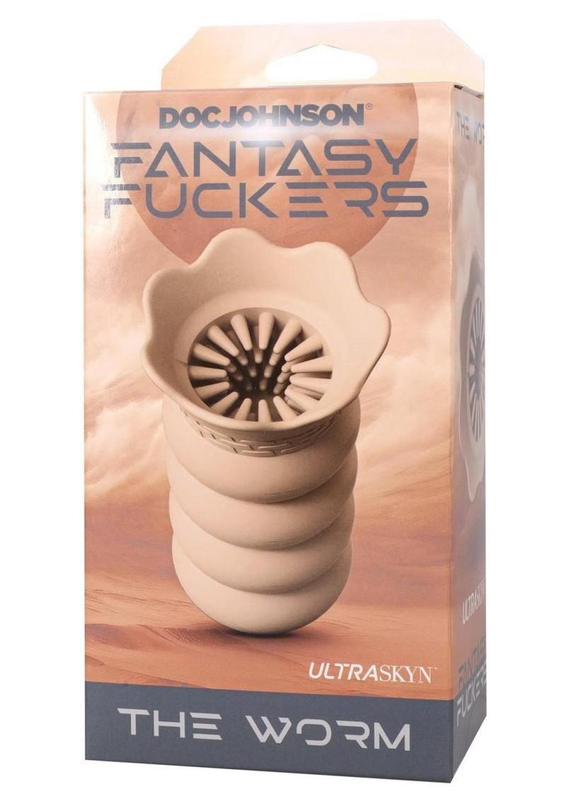 Fantasy Fuckers The Worm Ultraskyn Textured Stroker - Vanilla