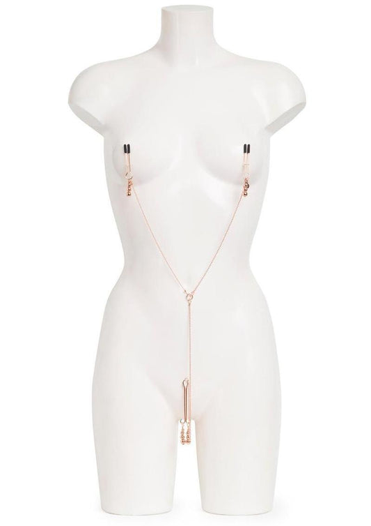 Fifty Shades Freed All Sensation Nipple and Clitoral Chain - Purple