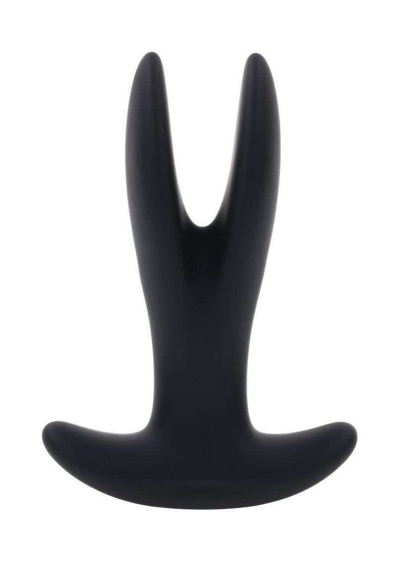 Gender X Spread The Love Rechargeable Silicone Vibrating Anal Plug with Remote Control - Black