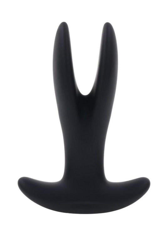 Gender X Spread The Love Rechargeable Silicone Vibrating Anal Plug with Remote Control - Black