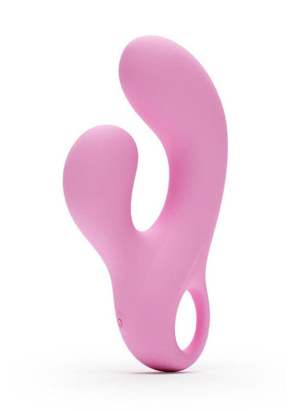 Gold-N-Dreams Agatha Rechargeable Silicone Rabbit Vibrator - Pink