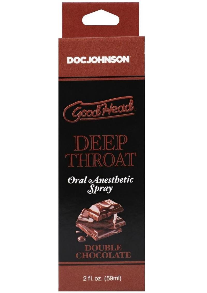 Goodhead Deep Throat Oral Anesthetic Spray Double Chocolate - 2oz