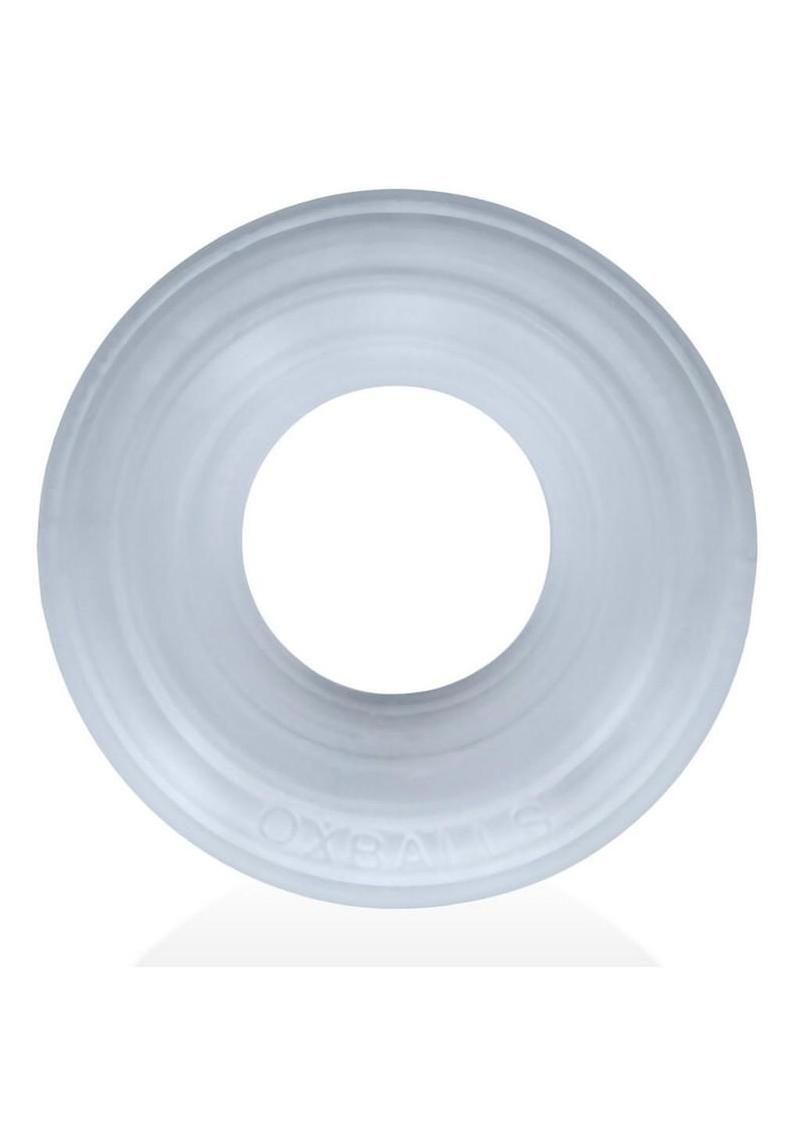 Hunkyjock Roto Grooved Gripper Ribbed Cockring - Clear Steam - Clear