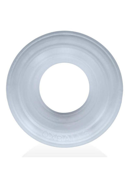 Hunkyjock Roto Grooved Gripper Ribbed Cockring - Clear Steam - Clear