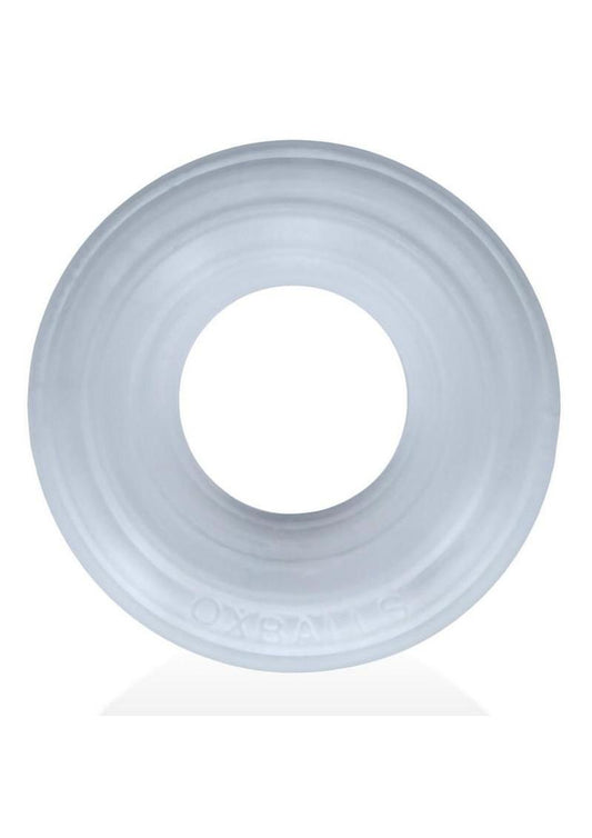 Hunkyjock Roto Grooved Gripper Ribbed Cockring - Clear Steam - Clear