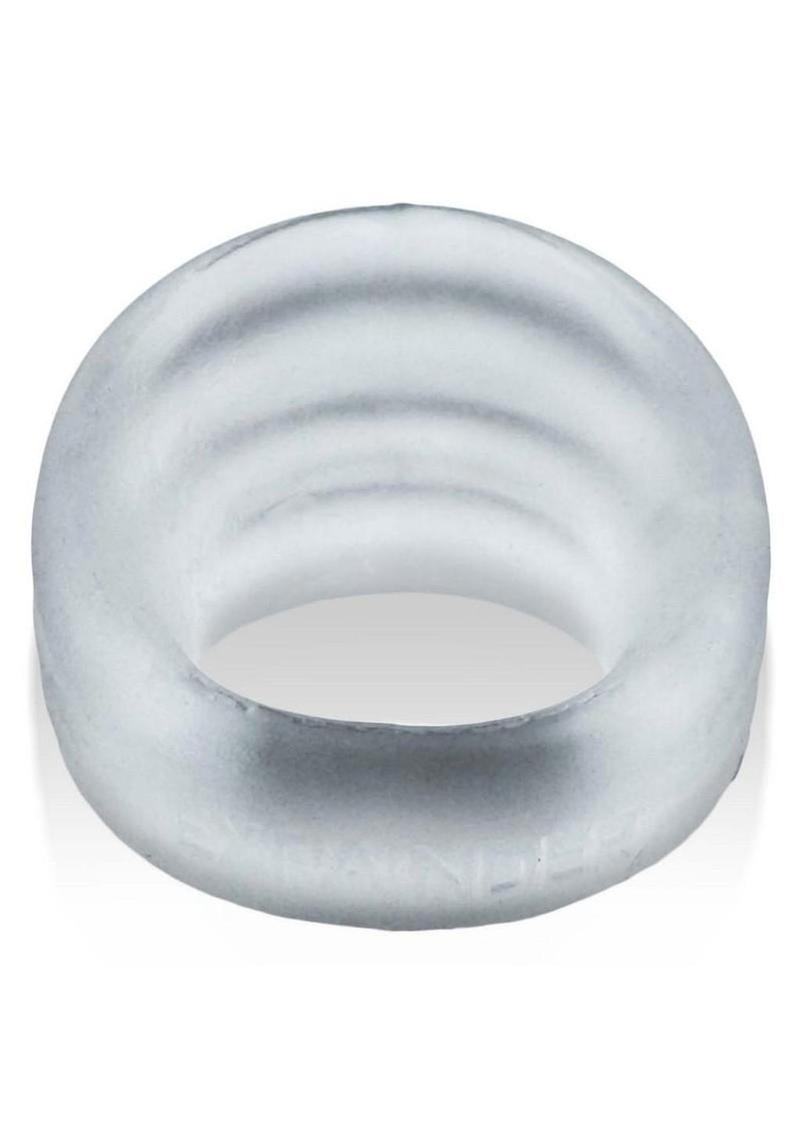 Hunkyjunk Expander Slimmer Scoop Style Silicone Cockring - Clear Steam