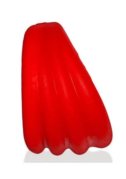 Hunkyjunk Expander Slimmer Scoop Style Silicone Cockring - Red Velvet