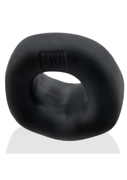 Hunkyjunk Fit Bulge Hung-Style Silicone Cockring - Black Fog