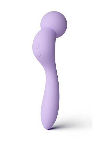 Inya Pleasure Wand Rechargeable Silicone Dual End Vibrator - Lavender