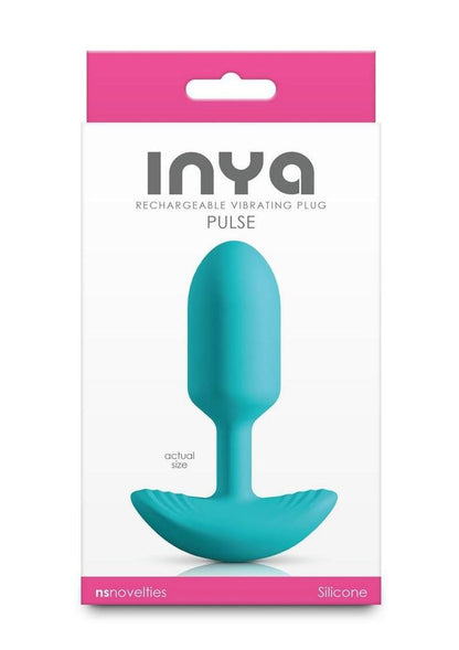 Inya Pulse Rechargeable Silicone Anal Plug - Teal