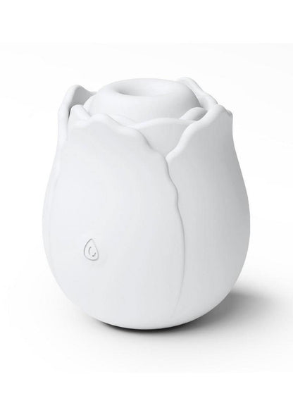Inya The Vibrating Rose Rechargeable Silicone Clitoral Vibrator - White