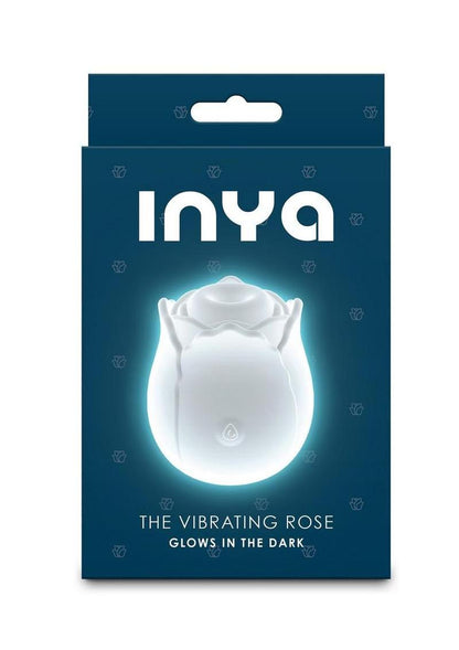 Inya The Vibrating Rose Rechargeable Silicone Clitoral Vibrator - White