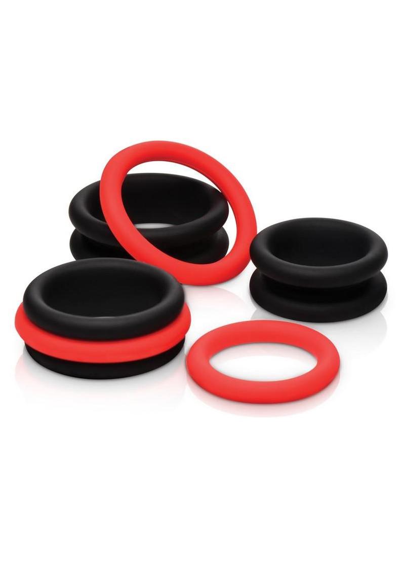 Jock Enhancers 2-In-1 Silicone Cock Ring (Set of 3)