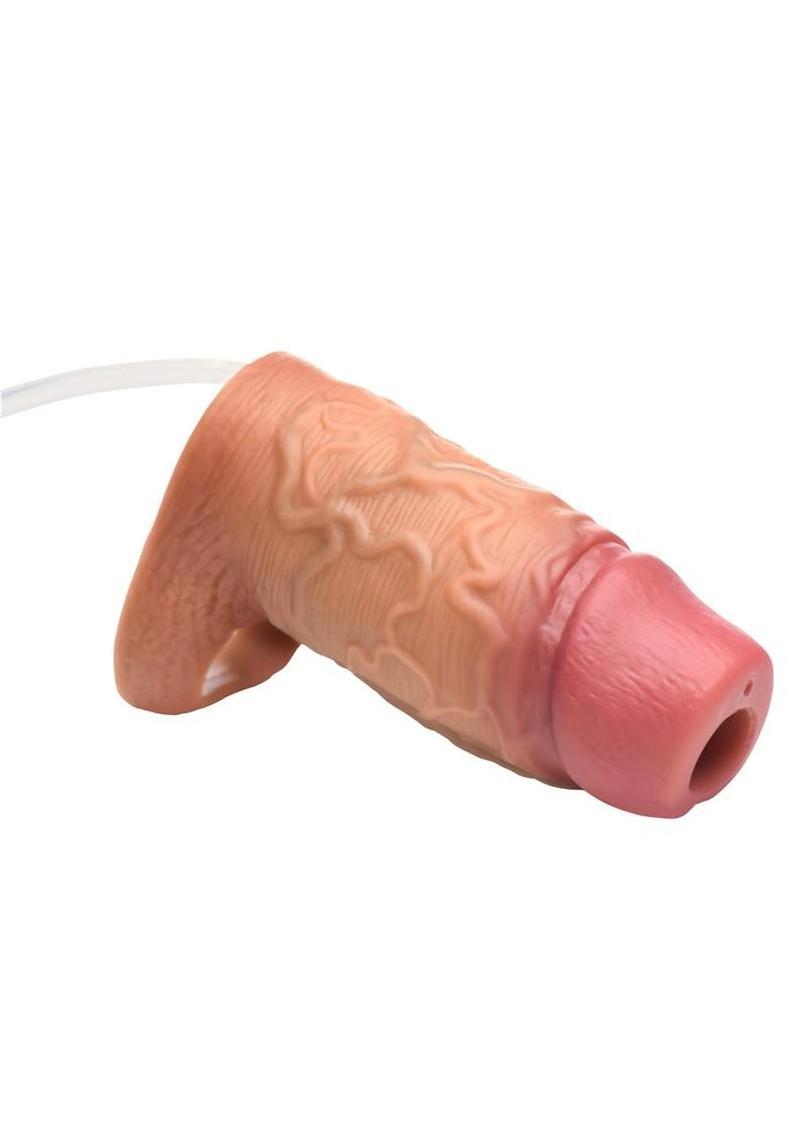Jock Squirters Silicone Squirting Penis Enhancer Sleeve with Ball Strap