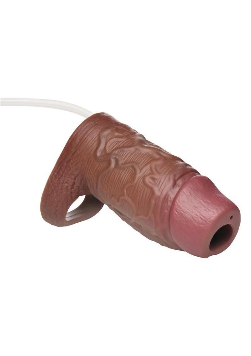 Jock Squirters Silicone Squirting Penis Enhancer Sleeve with Ball Strap