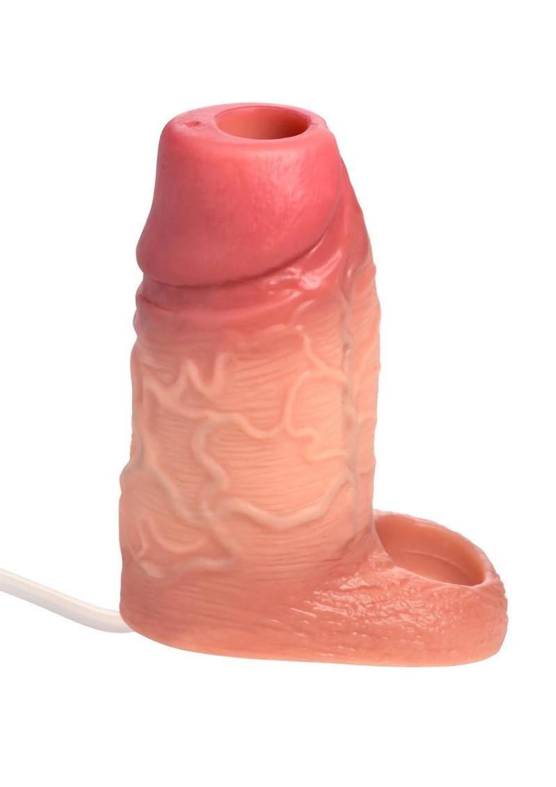 Jock Squirters Silicone Squirting Penis Enhancer Sleeve with Ball Strap