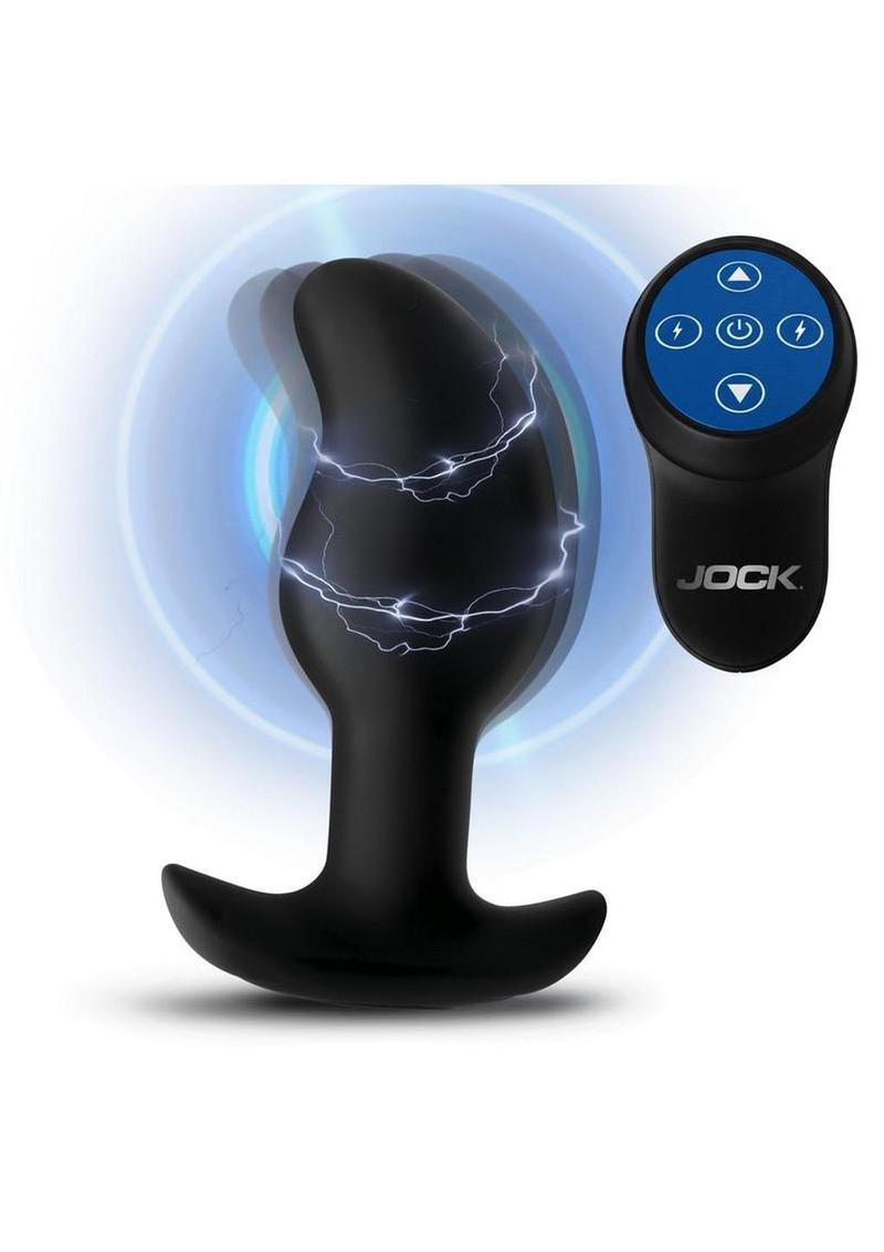 Jock Volt E-Stim Silicone Curved Prostate Plug
