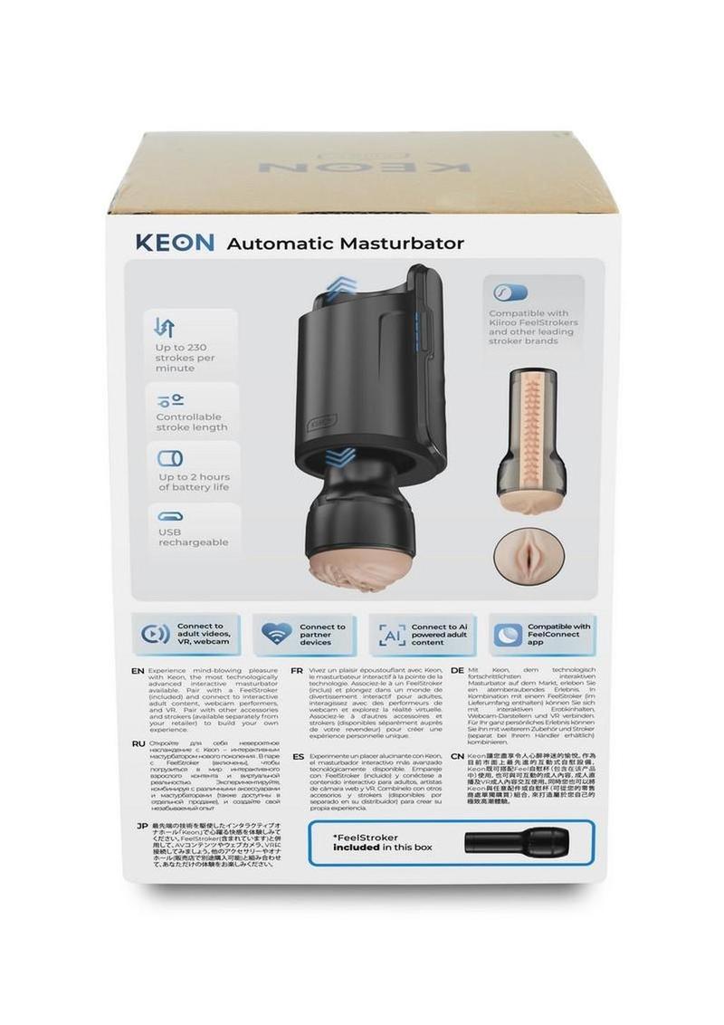 Kiiroo Keon Combo Set Rechargeable Interactive Masturbator with Feelstroker